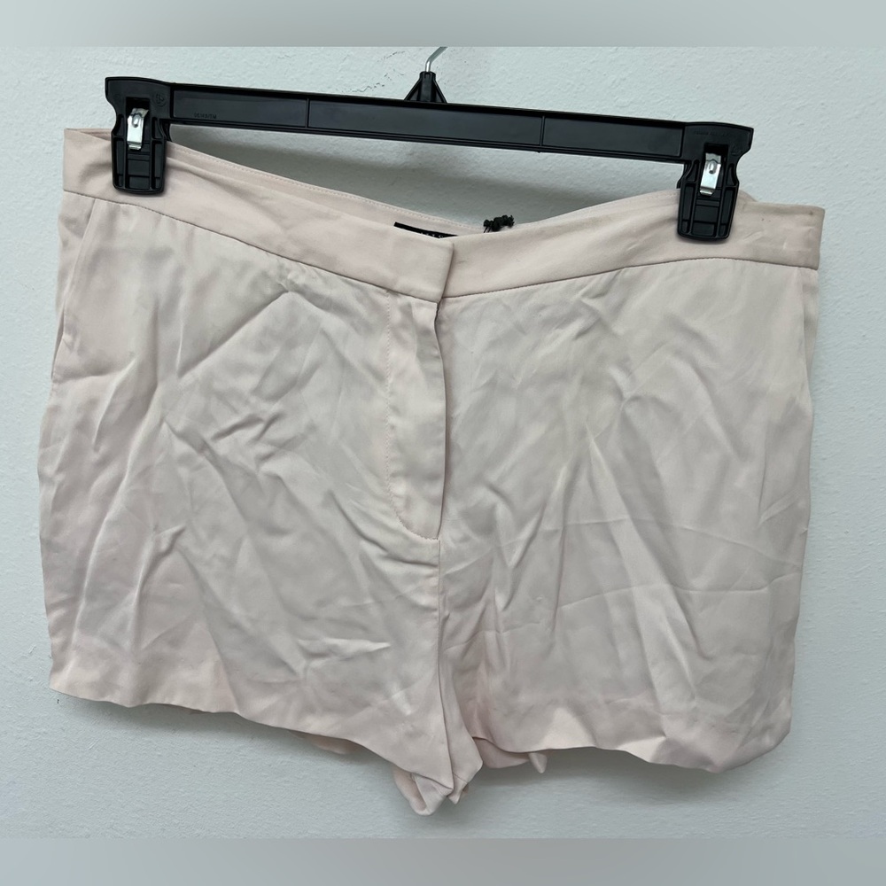 NEW NWT All Saints Ivana Shorts Ghost Pink Size 10 *Has Flaws Shown Photos*